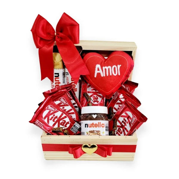 Baú Candy Love Com Nutella e KitKat